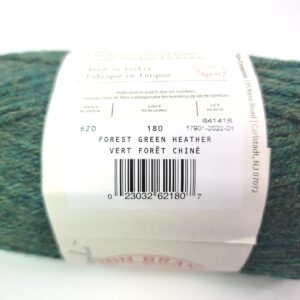 Lion Brand Wool Ease Solids, Heathers, Twists in Forest Green Heather - Image 2