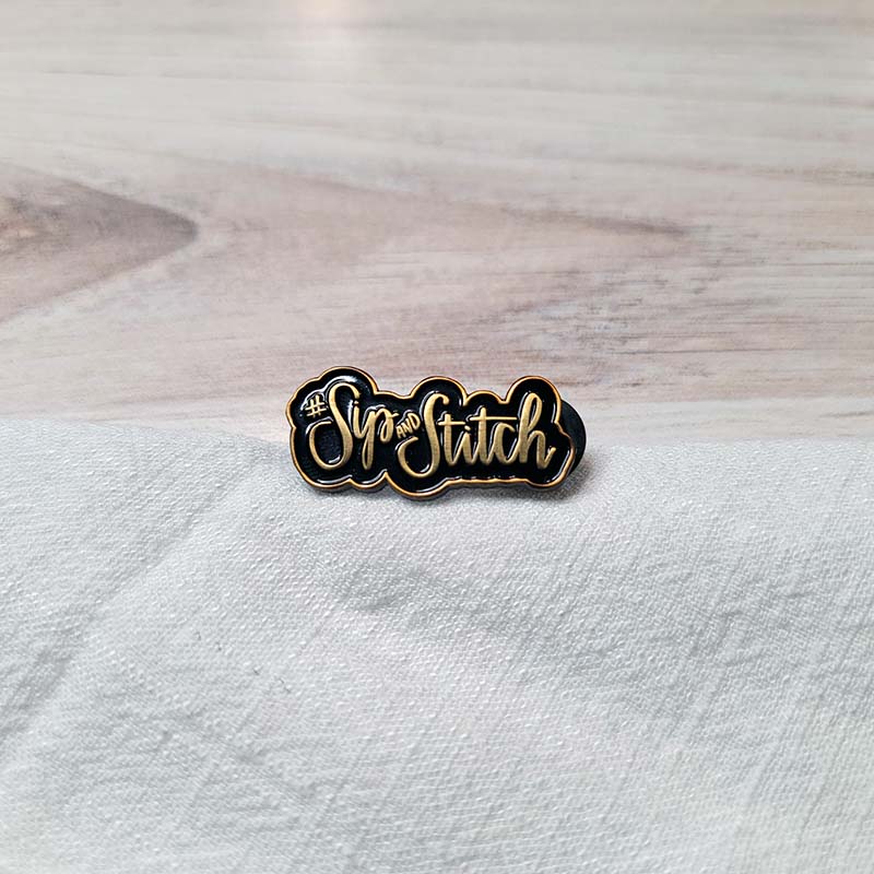Sip and Stitch Pin - Image 1