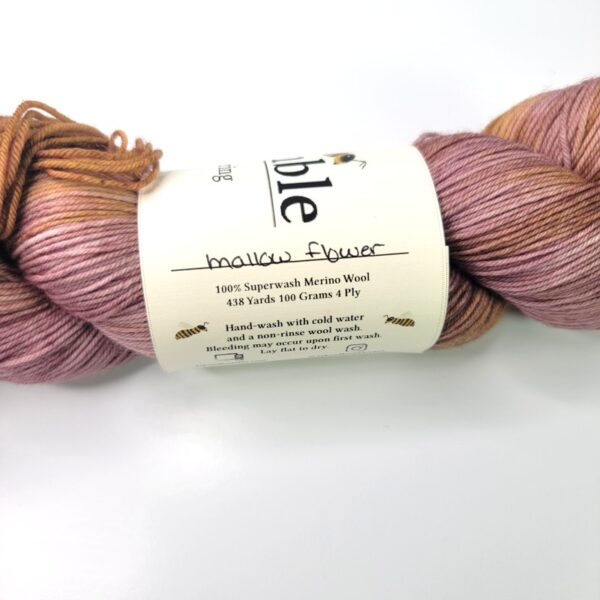 Image of Ash & Bumble Merino Fingering in Mallow Flower