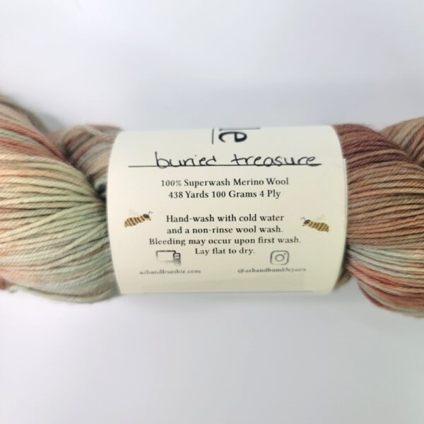 Image of Ash & Bumble Merino Fingering in Buried Treasure