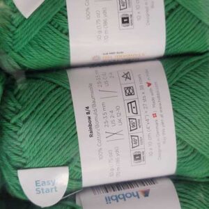 Hobbii Rainbow Cotton 8/4 in 22 Deep Green - Image 2