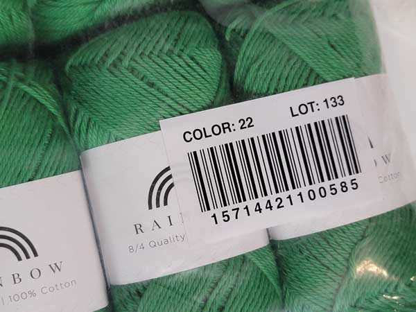 Image of Hobbii Rainbow Cotton 8/4 in 22 Deep Green