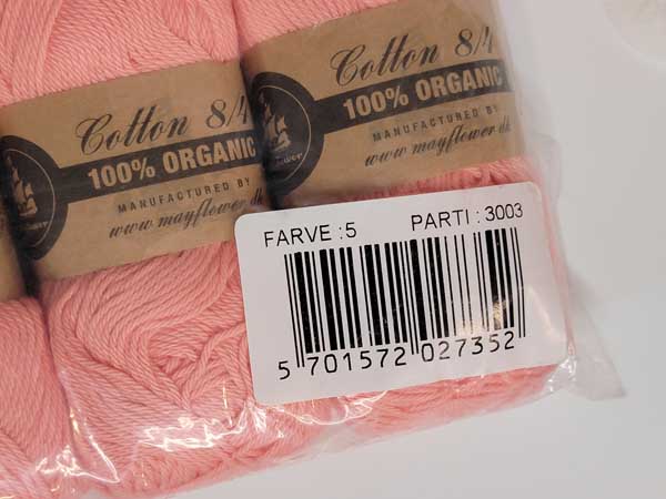 Image of Hobbii Rainbow Cotton 8/4 Organic in 5 Pink