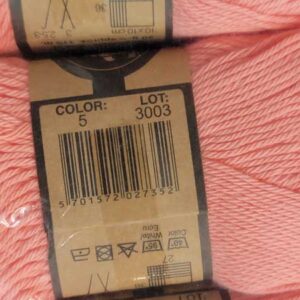 Hobbii Rainbow Cotton 8/4 Organic in 5 Pink - Image 3