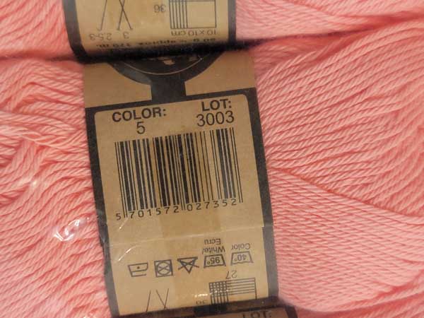 Image of Hobbii Rainbow Cotton 8/4 Organic in 5 Pink