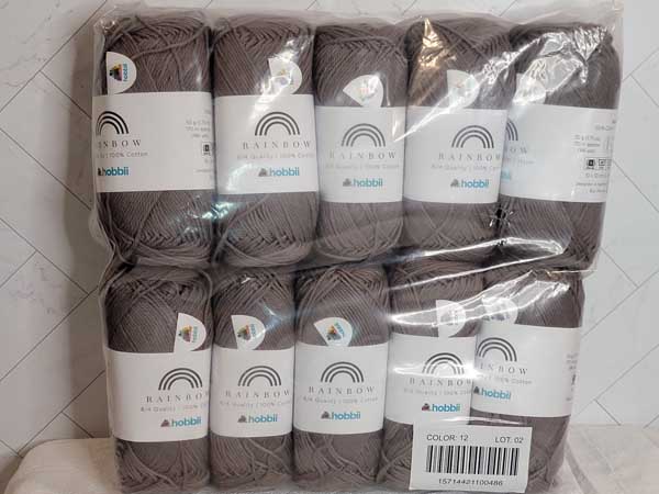 Image of Hobbii Rainbow Cotton 8/4 in 12 Taupe