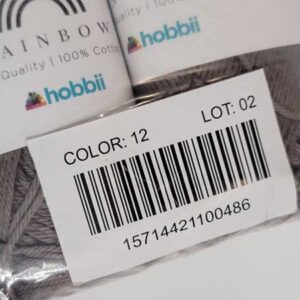 Hobbii Rainbow Cotton 8/4 in 12 Taupe - Image 2