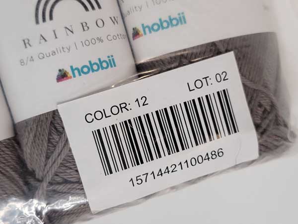 Image of Hobbii Rainbow Cotton 8/4 in 12 Taupe