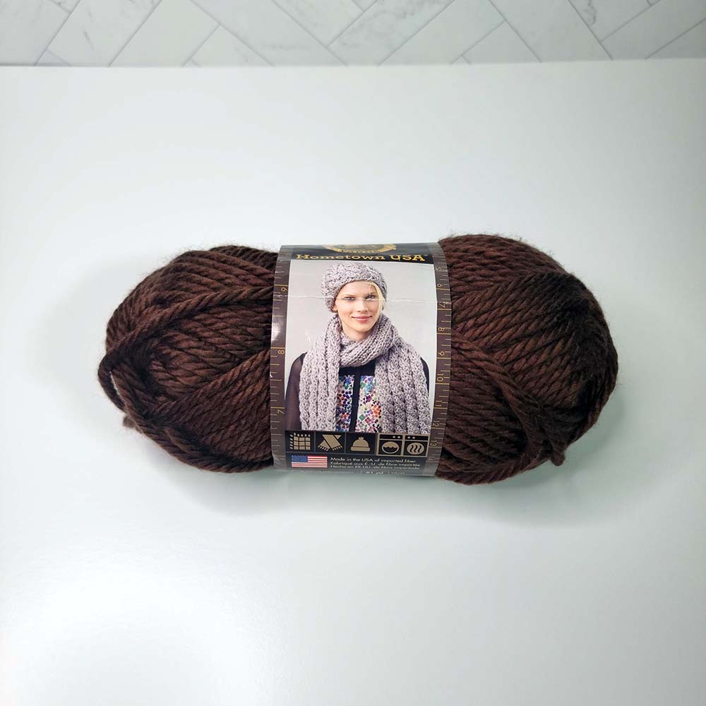 Lion Brand Hometown in 125 Billings Chocolate - Image 1