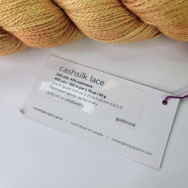 Image of Sweet Georgia Cashsilk Lace in Goldmine