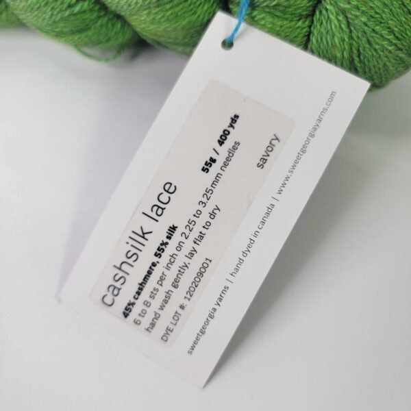 Image of Sweet Georgia Cashsilk Lace in Savory