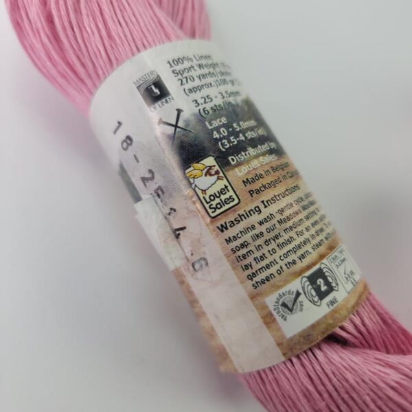 Image of Louet Euroflax Originals in 18 Pink Panther