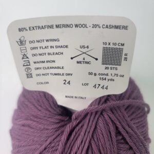 Karabella Yarns Margrite in 24 Plum - Image 2