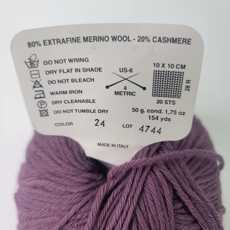 Karabella Yarns Margrite in 24 Plum - Image 2