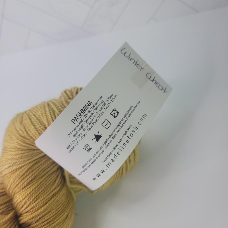 Madelinetosh Pashmina in Winter Wheat - Image 2