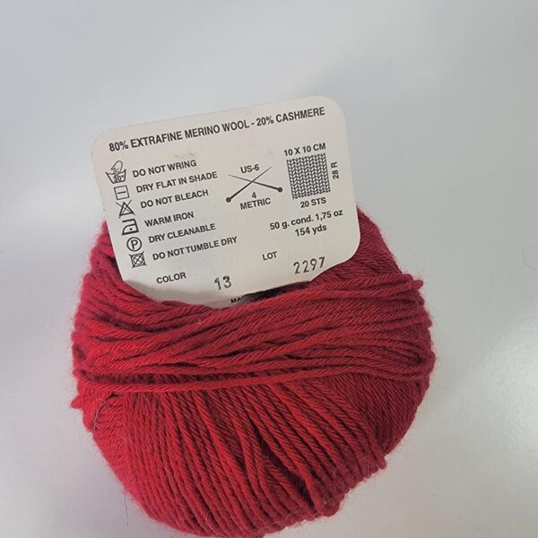 Image of Karabella Yarns Margrite in 13 Dark Red