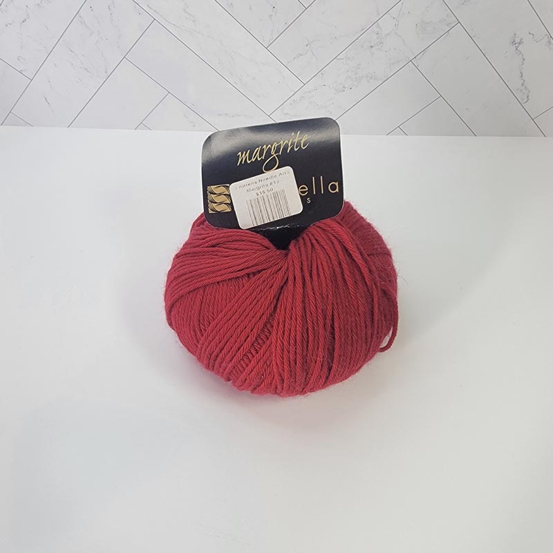 Karabella Yarns Margrite in 13 Dark Red - Image 1