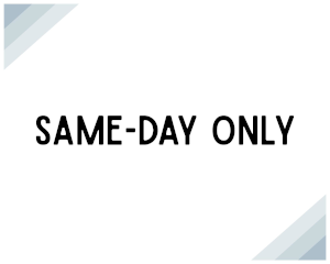 Example of what the Same-Day Only signage will look like at Indie Untangled 2025.