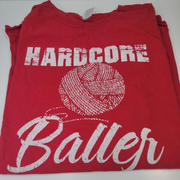 Image of "Hardcore Baller" Yarn T-Shirt - 2XL