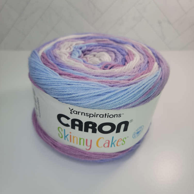 Caron Skinny Cakes in 18076 Grape - Image 1
