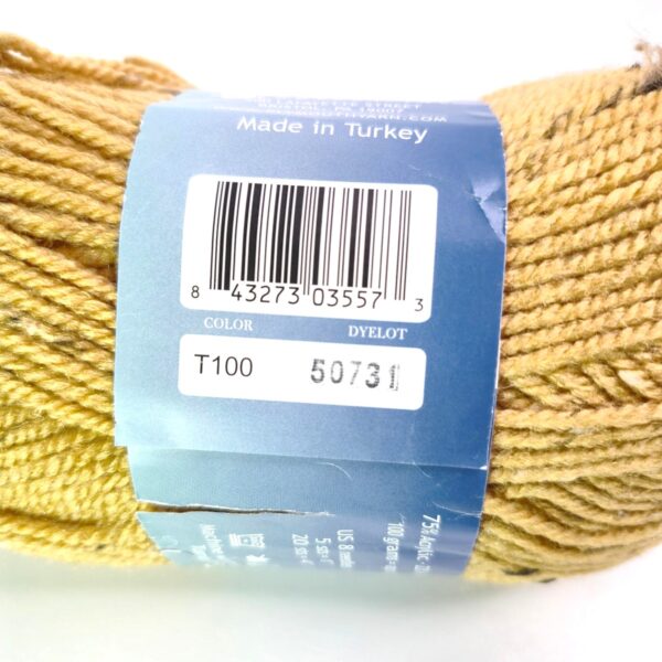 Image of Plymouth Yarn Encore Tweed in T100 Mustard Tweed