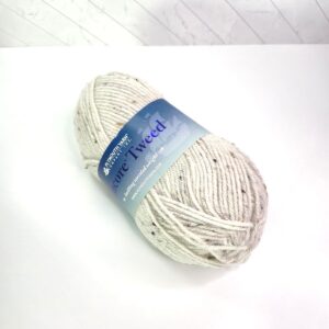 Plymouth Yarn Encore Tweed in 1363 Ivory Tweed - Image 1