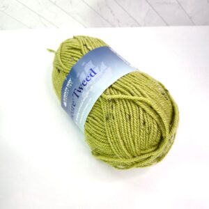 Plymouth Yarn Encore Tweed in 1316 Green Tweed - Image 1