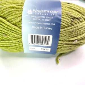 Plymouth Yarn Encore Tweed in 1316 Green Tweed - Image 2