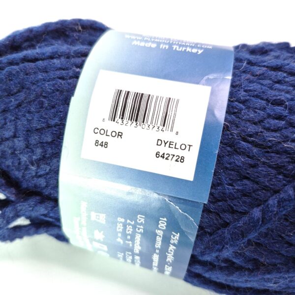 Image of Plymouth Yarn Encore Mega in 848 Navy
