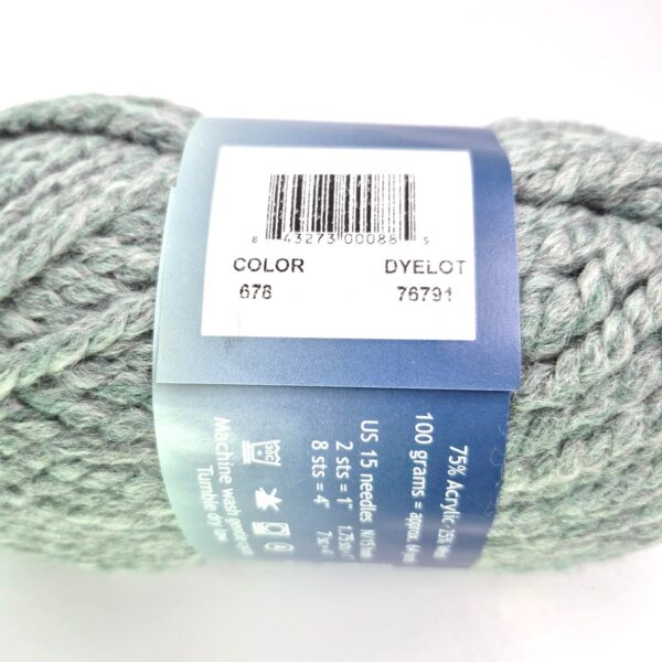 Image of Plymouth Yarn Encore Mega in 678 Green Gray
