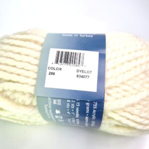 Plymouth Yarn Encore Mega in 256 Cream - Image 2