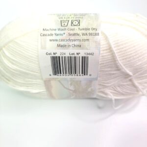 Cascade Yarns Sarasota in 224 White - Image 2