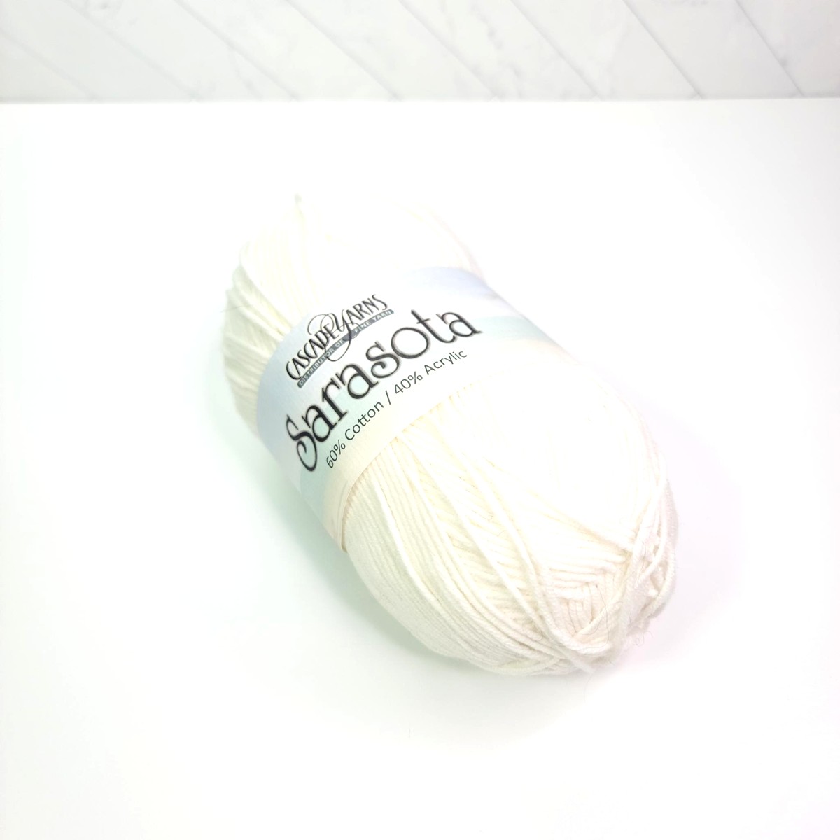 Cascade Yarns Sarasota in 224 White - Image 1