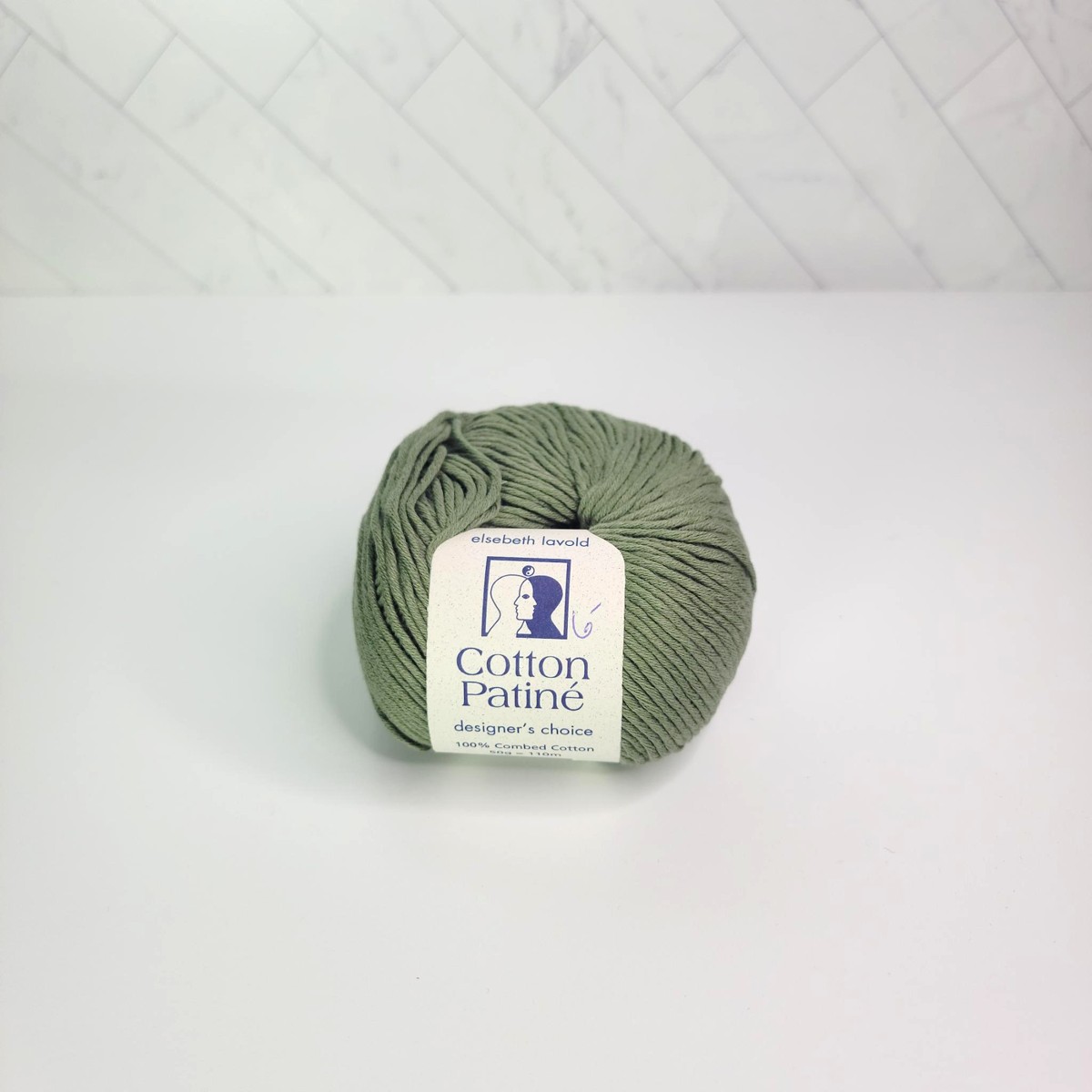 Elsebeth Lavold Cotton Patiné in 09 Sage Green - Image 1