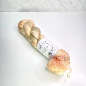 Tiny Human Knits Merino Nylon Fingering in Shrimp Cocktail - Image 1