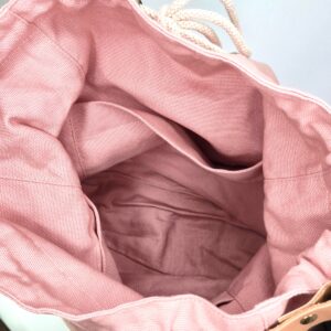 Plystre Project Bag with Shoulder Strap in Light Pink - Image 2