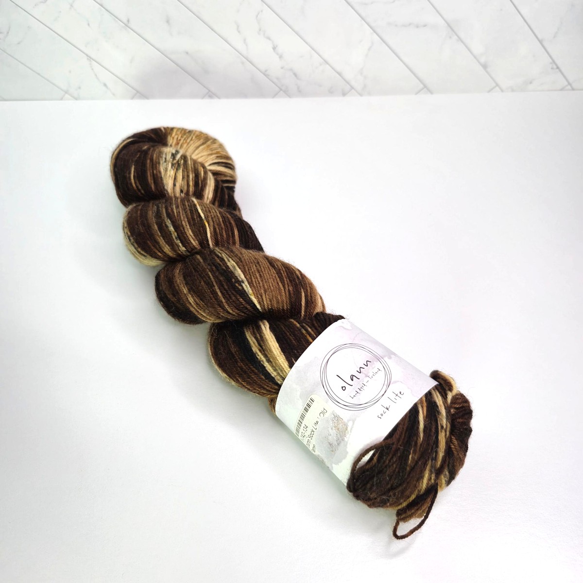 Olann Hand Dyed In Ireland Sock Lite in Old Flame - Image 1