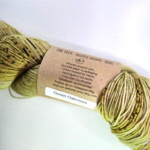 Life in the Long Grass Fine Sock in Green Oakmoss - Image 2