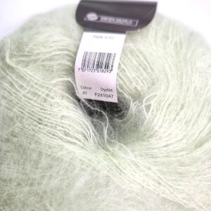 Garnstudio DROPS Kid-Silk in 47 Pistachio Ice Cream - Image 2
