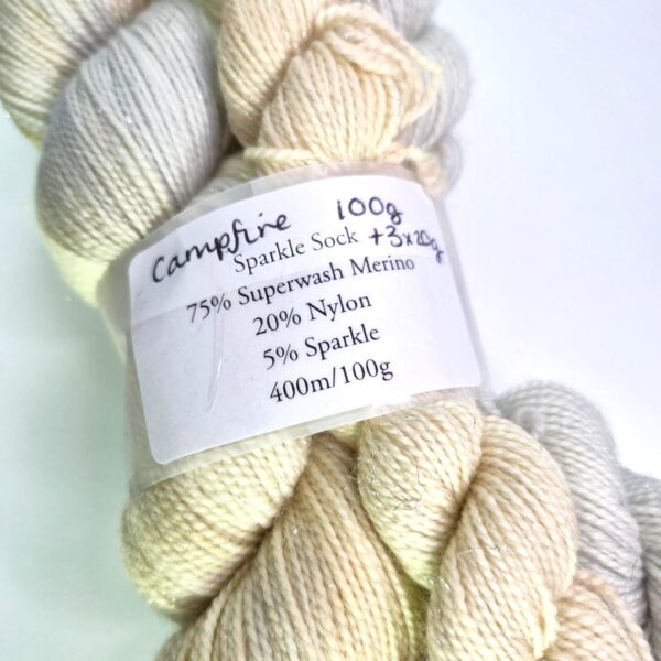 Image of Elderflower Stitches Sparkle Sock in Campfire Sock Set