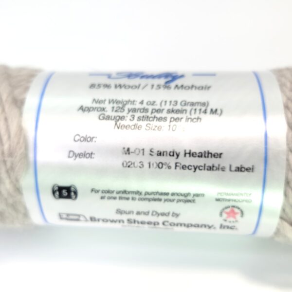 Image of Brown Sheep Lamb's Pride Bulky in M01 Sandy Heather