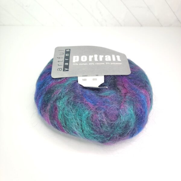 Artful Yarns Portrait in 103 Magenta Teal Sapphire