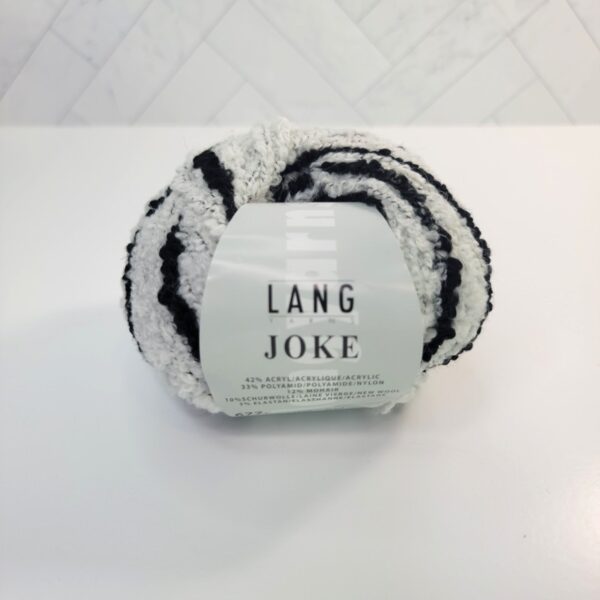 Image of Lang Yarns Joke in 5 Black and White