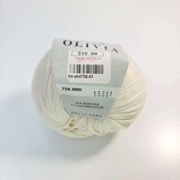 Image of Lang Yarns Olivia in 758.0001 Off White