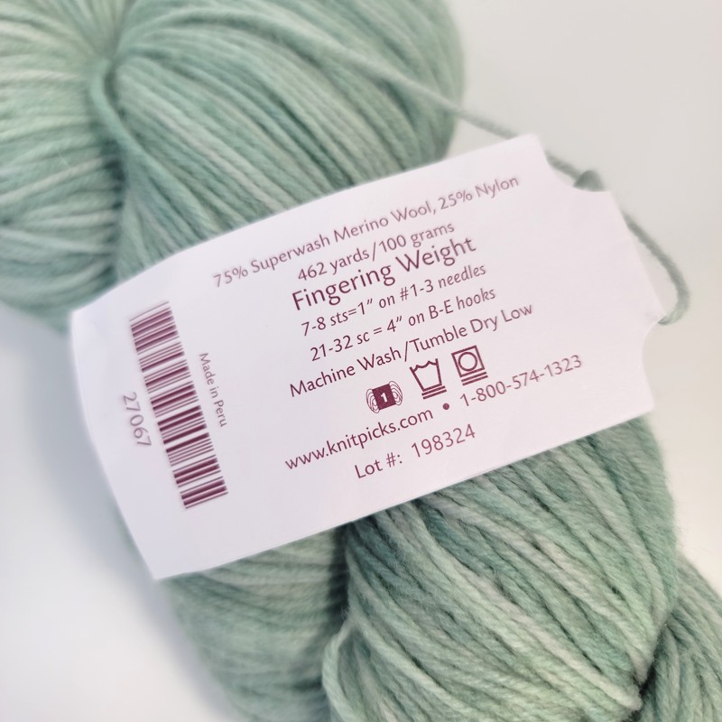 Knit Picks Stroll Effects/Fingering in 27067 Eucalyptus - Image 2