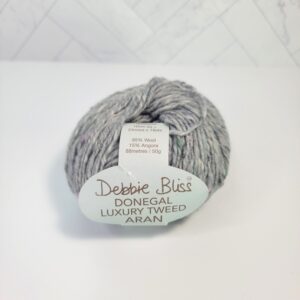 Debbie Bliss Donegal Luxury Tweed Aran w/ Angora in 360010 Gray - Image 1
