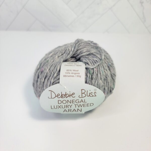 Image of Debbie Bliss Donegal Luxury Tweed Aran w/ Angora in 360010 Gray
