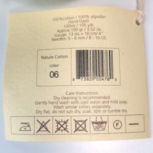 Araucania Nature Cotton in 6 Celery - Image 2