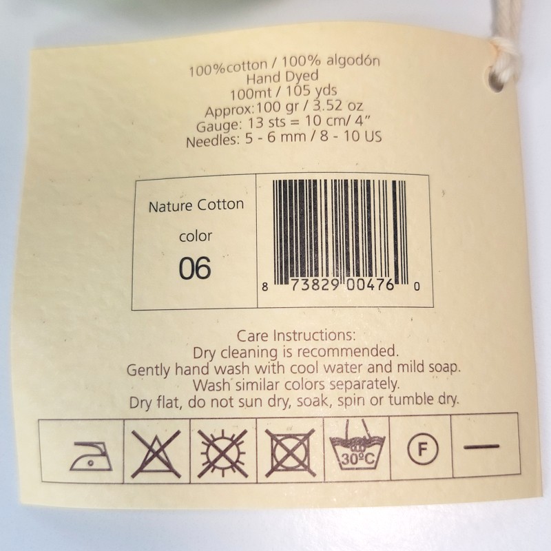 Araucania Nature Cotton in 6 Celery - Image 2