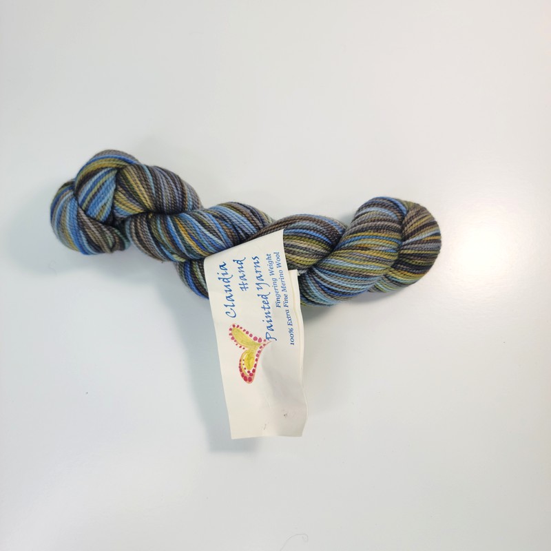 Claudia Hand Painted Yarns Fingering in Kelp Beds - Image 1